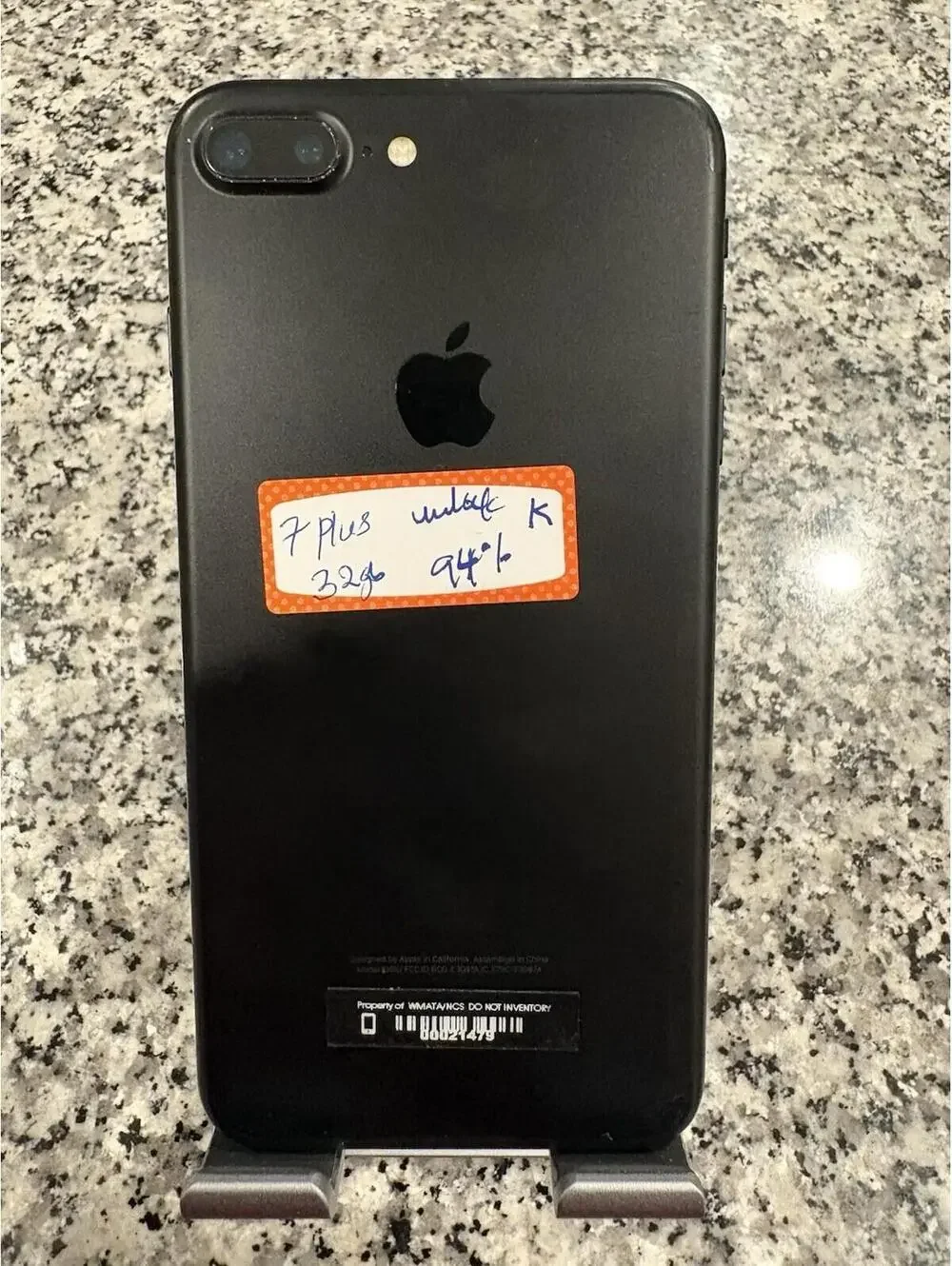 Apple iPhone 7 Plus - 32 GB - Black(Unlocked) Battery Health 94% K